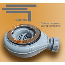Bonde receveur extra plat 90mm.
